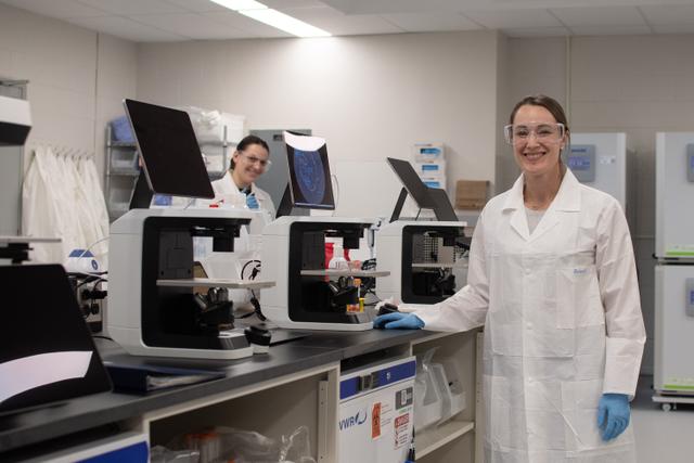 Dr. Sarah Lepage in the CATTI laboratory