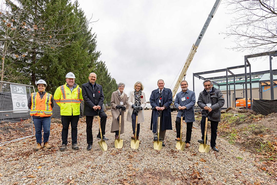 Morwick G360 groundbreaking with U of G leadership and research team