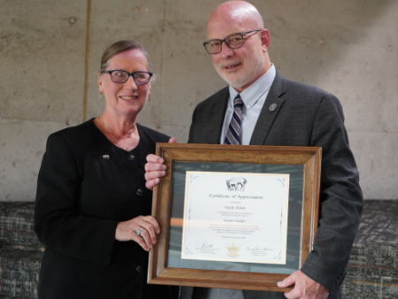 Gayle Ecker and Dr. f Wichtell