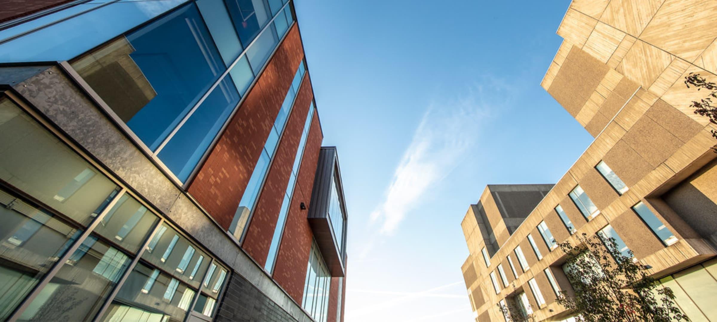 Exterior of the University Centre and Thornbrough Building