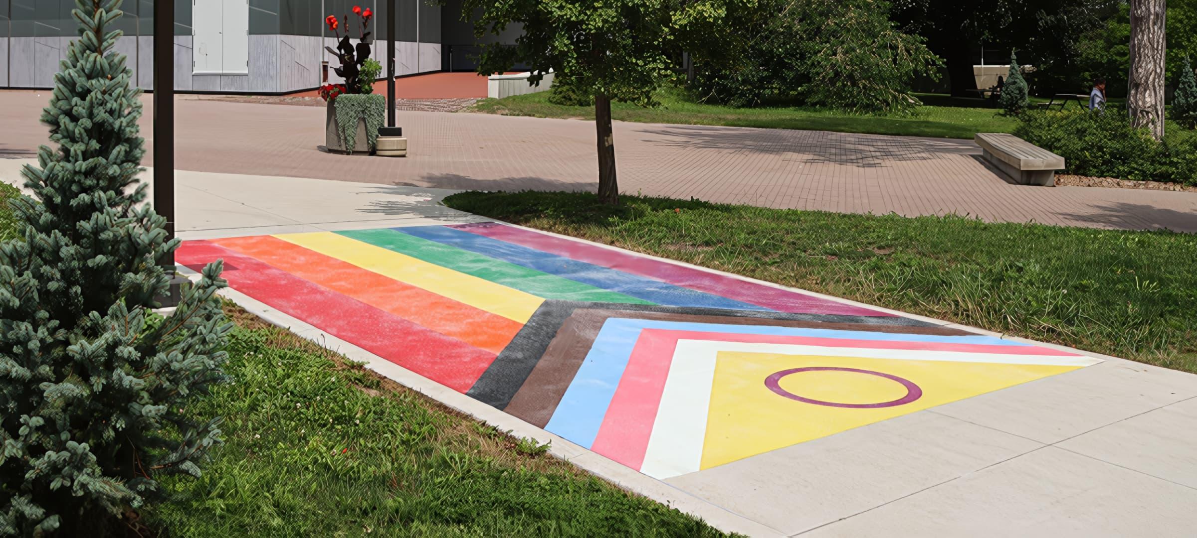 Pride Walkway by the U of G Library