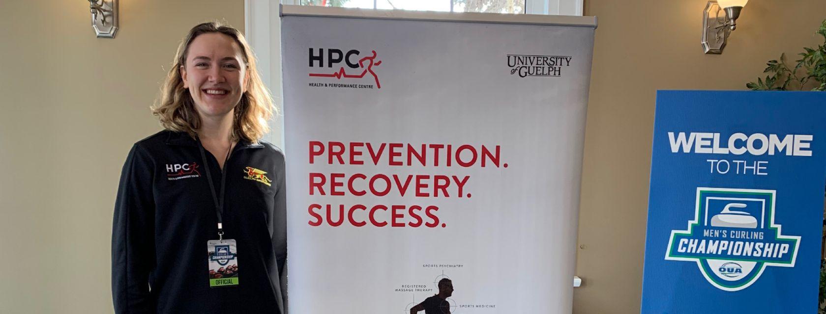 Human Kinetics grad Lisa Wedel poses at HPC