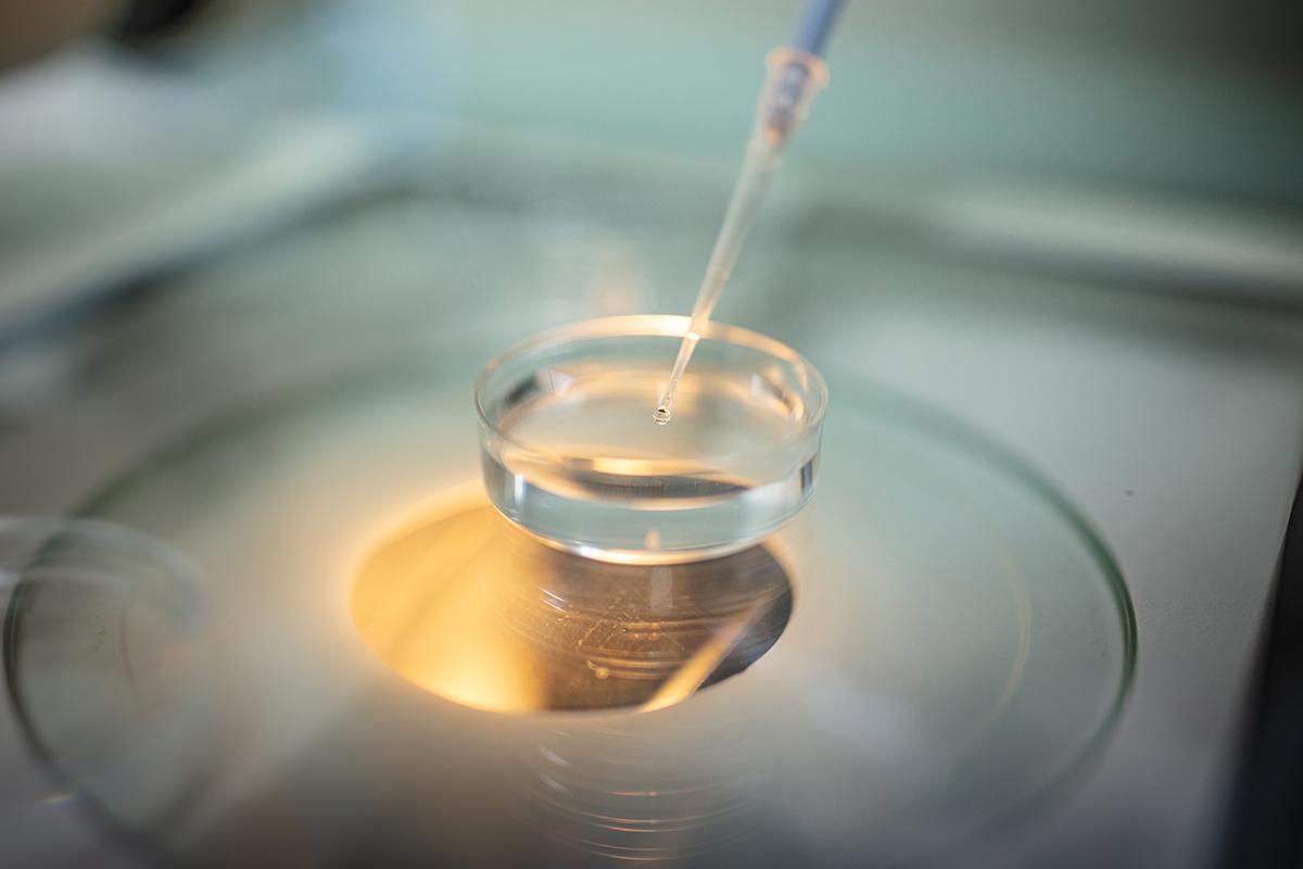 Pipette on a machine