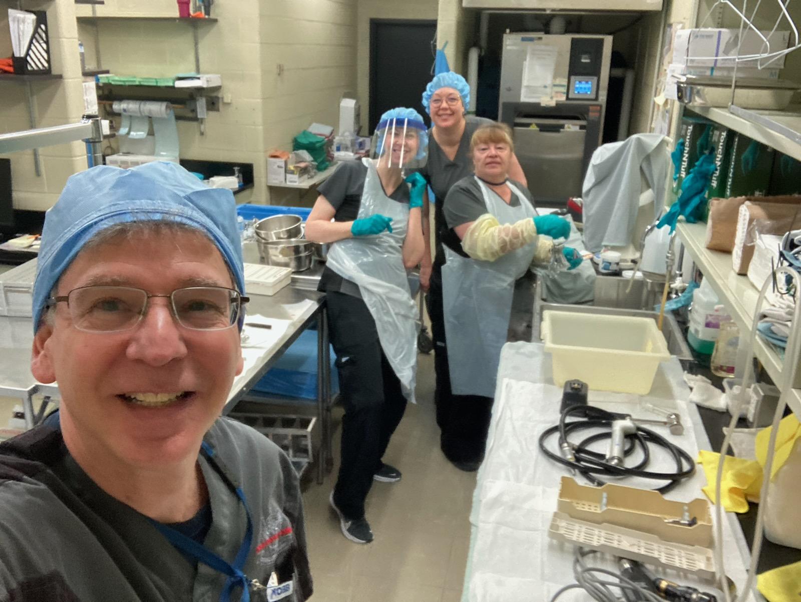 SPD Team's setup during the flood 2025.