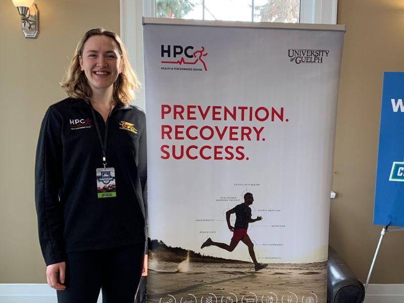 Human Kinetics grad Lisa Wedel poses at HPC
