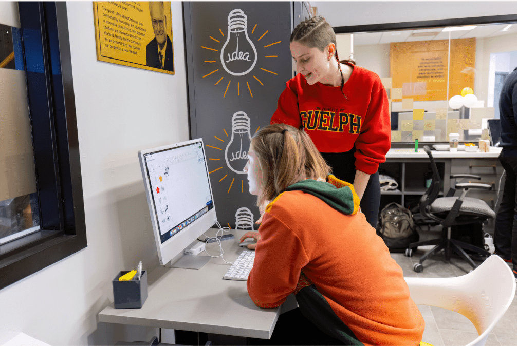 two students on computer