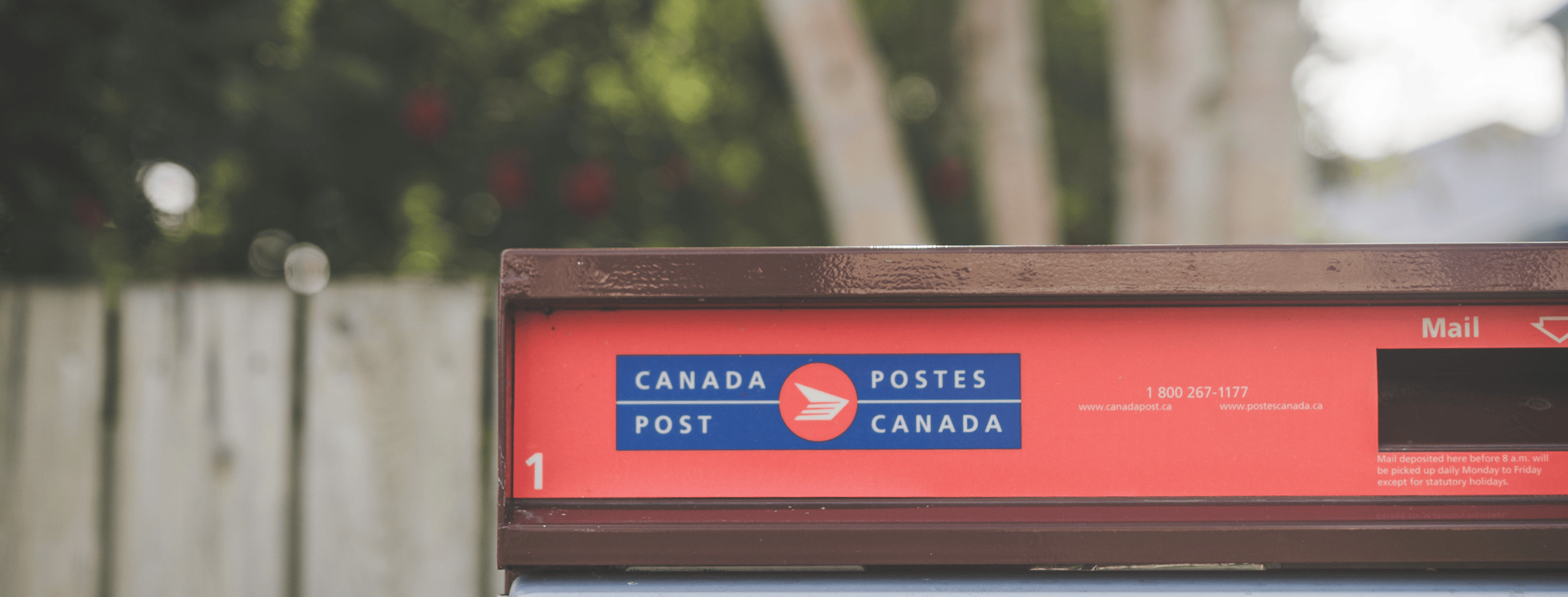 Canada Post mail box