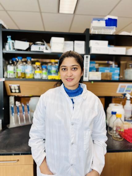 Photograph of Dr. Mandeep Kaur in a Laboratory
