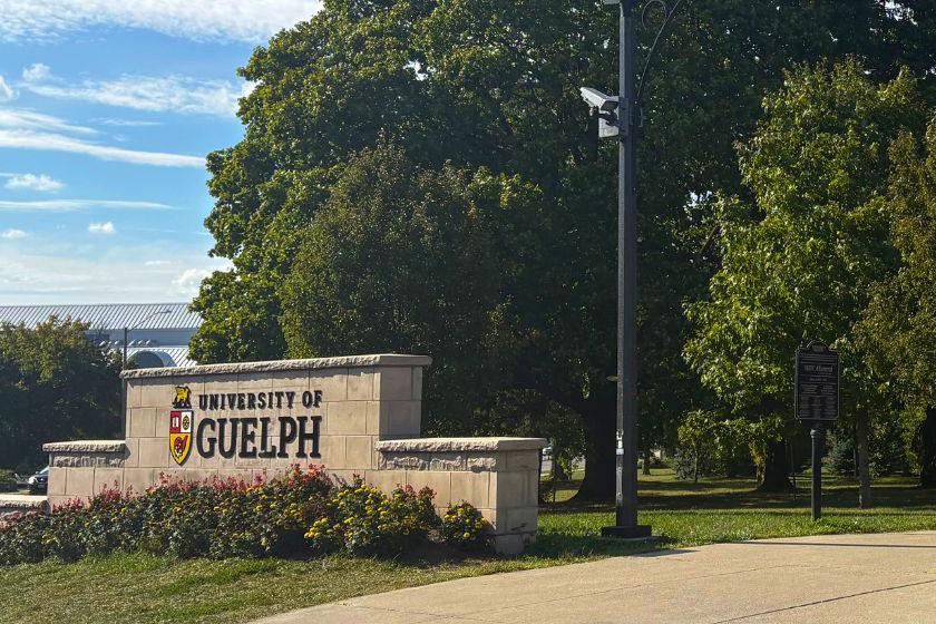 University of Guelph entry walkway