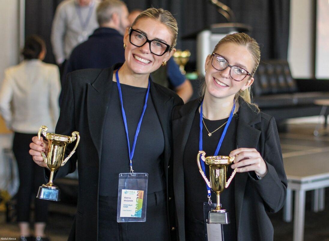 Ava Overholt on the right with Sierra McLaren on left