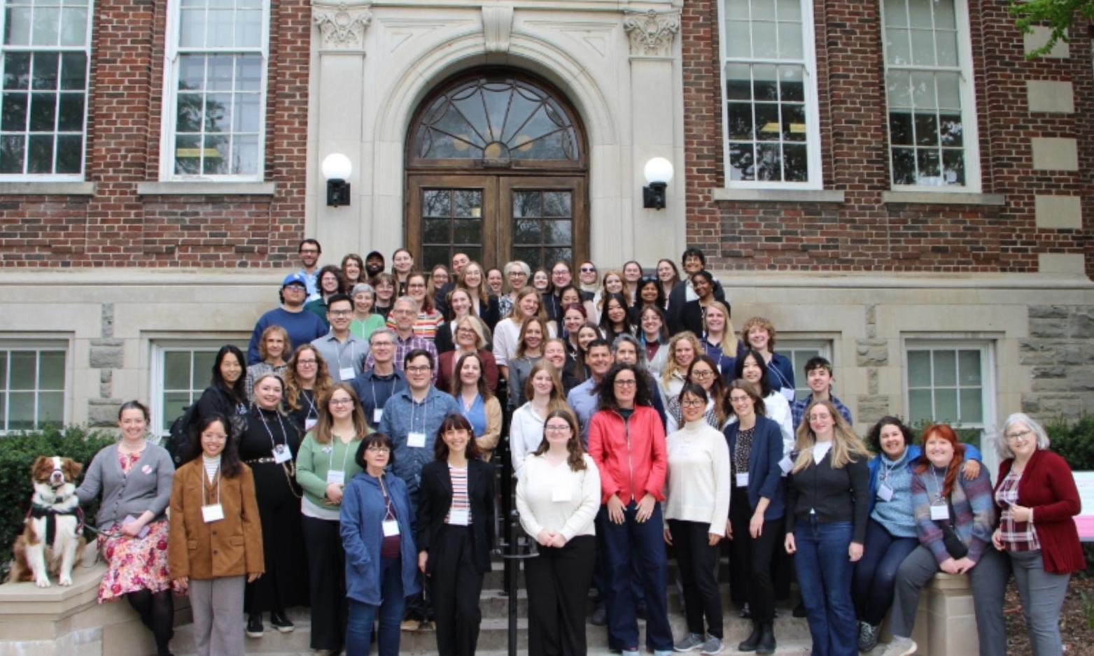 CCSAW Research Day participants gathered on the stairs of the OVC main building