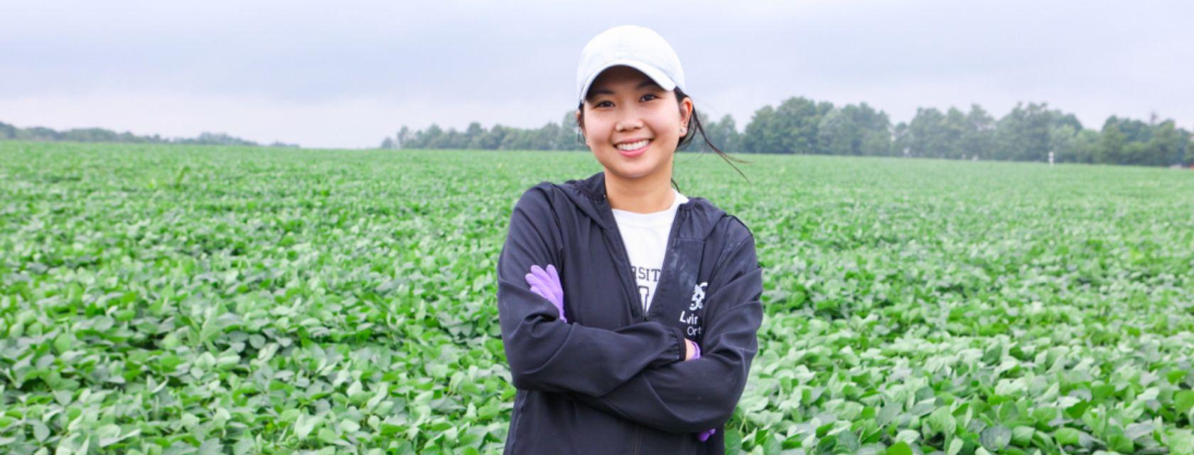 PhD Candidate Chi Vi Helps Farmers Reduce Emissions Through On-Farm Research