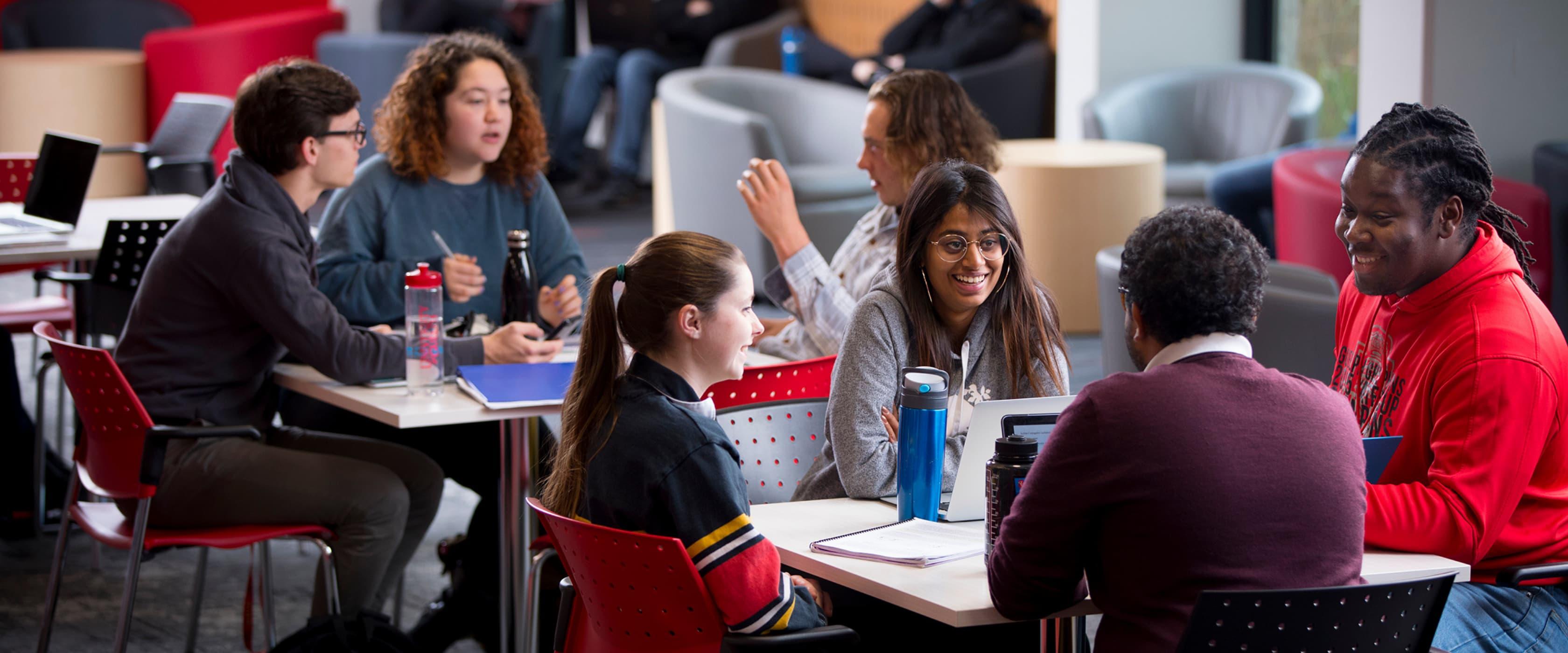 Students Talking in the University Centre