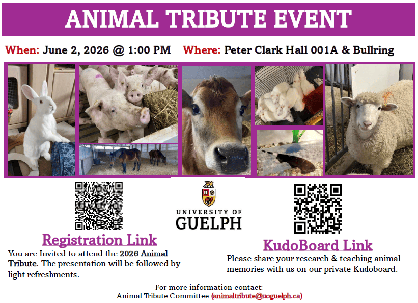 Animal Tribute Event, June 2 2026 at Peter Clark Hall