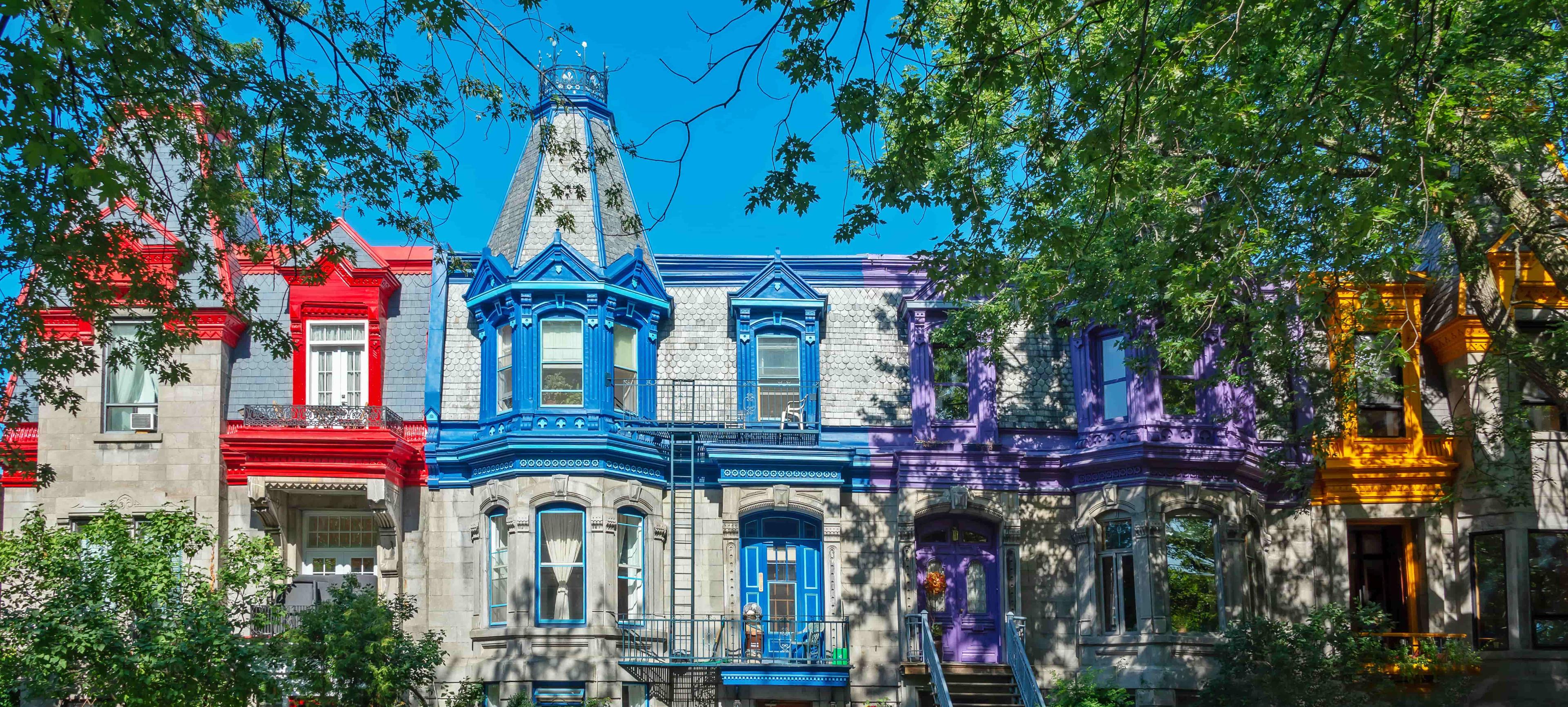 Houses in the Plateau, Montreal