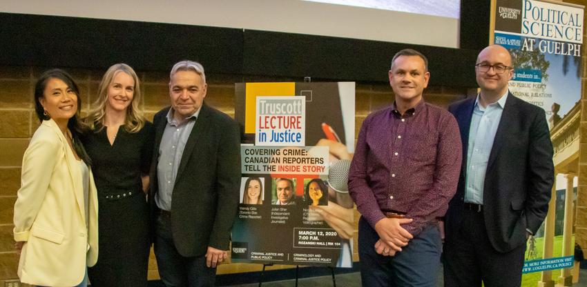 Pictured left to right: Nicole Lampa, Carolyn Yule, Julian Sher, Ryan Truscott, Dennis Baker