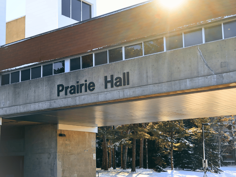 Prairie Hall in the Winter