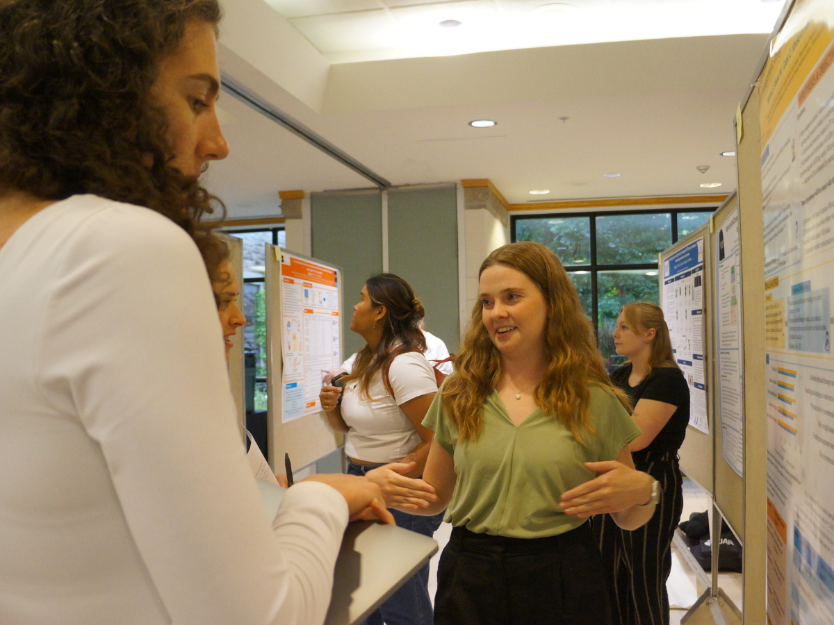 Grad Research Symposium poster session.