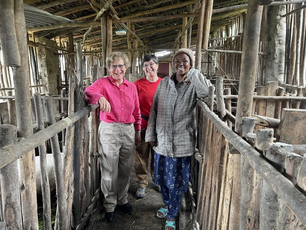 OVC researchers with local trainer