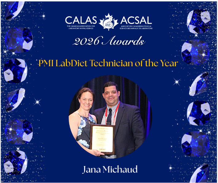 CALAS 2026 PMI LabDiet Technician of the Year, Jan Michaud