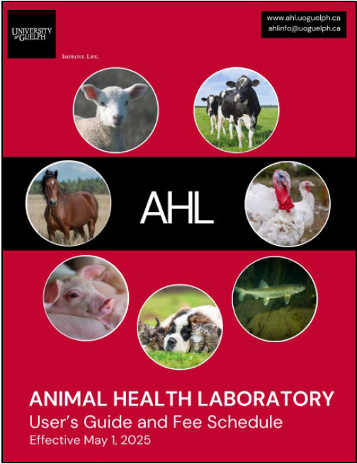 Photo of the cover of the new user's guide & fee schedule for May 2025