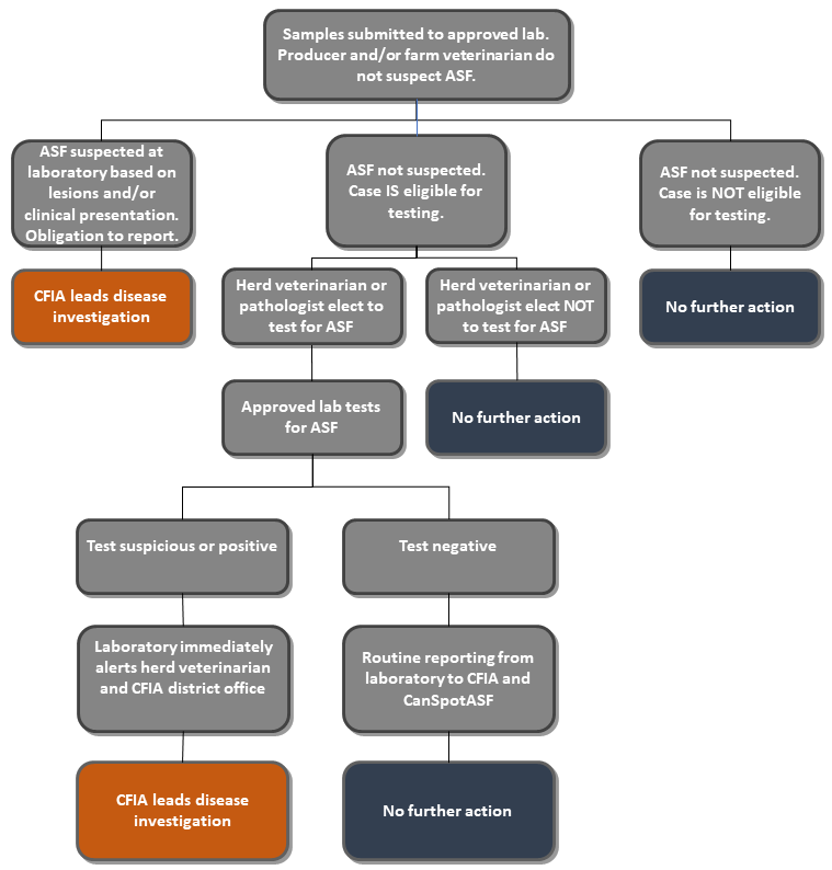 CFIA ASF flow chart