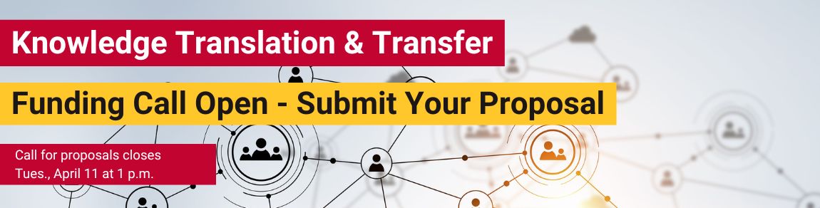 Promo banner for KTT Funding Call open for proposals.