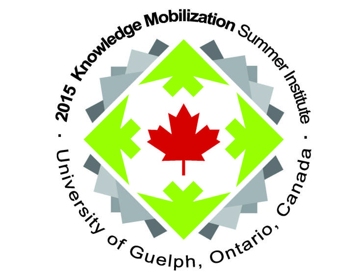 Logo for KM summer institute. Text reads 2015 Knowledge Mobilization Summer Institute, University of Guelph, Ontario, Canada