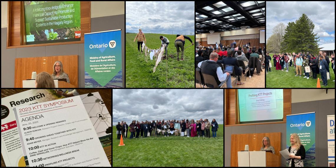 A collage of photos from the April KTT events.