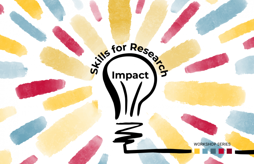 Skills for Research Impact workshop series graphic