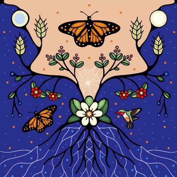 Promo graphic for Weaving Knowledge event.