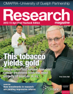 Cover of This tobacco yields gold issue of Research magazine