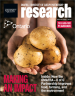 Cover of Making an Impact issue of Research magazine