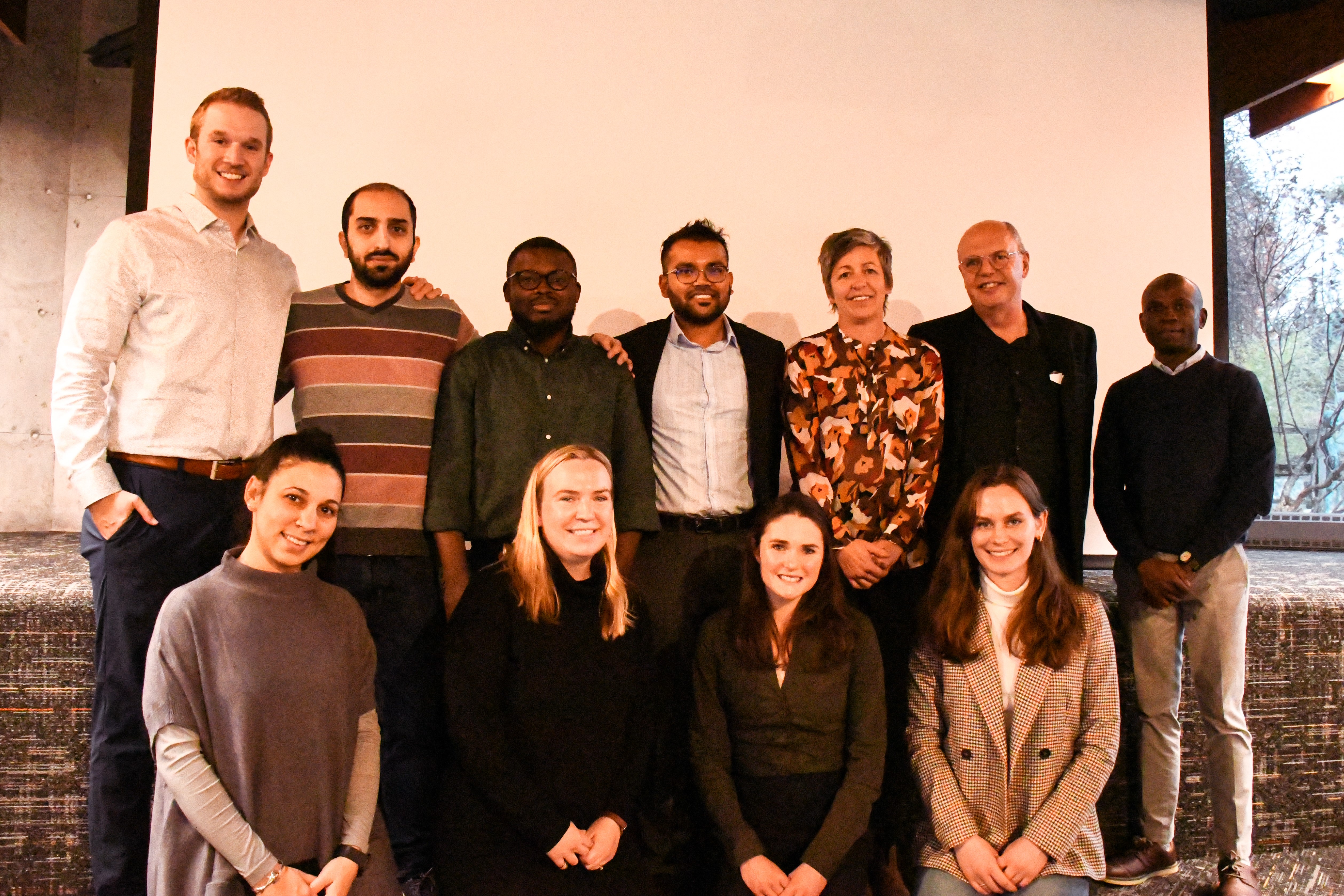 Group photo of the scholars who presented, along with Dr. Keith Warriner