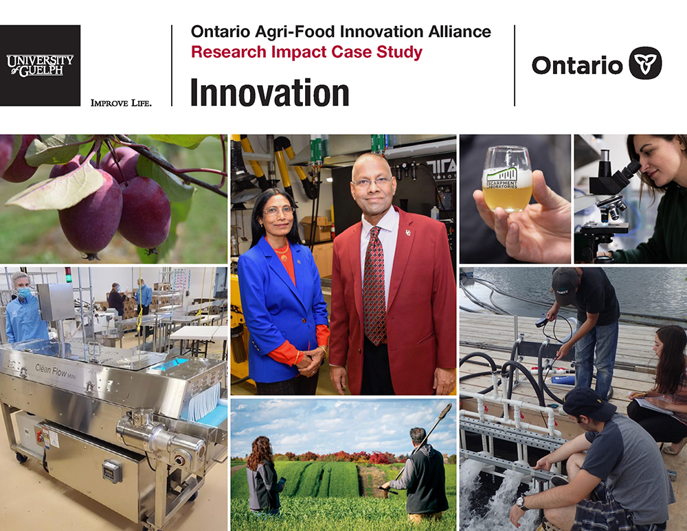 Cover of the Ontario Agri-Food Innovation Alliance Research Impact Case Study: Innovation