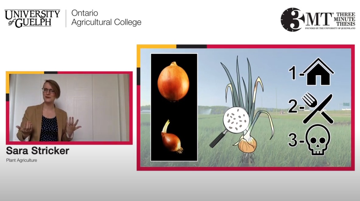 YouTube screenshot of Sara Stricker's 3-minute thesis