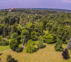 aerial of Arboretum