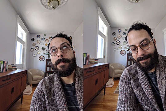 David Bradford in his Montreal apartment.