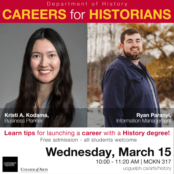 Careers for Historians W23 poster