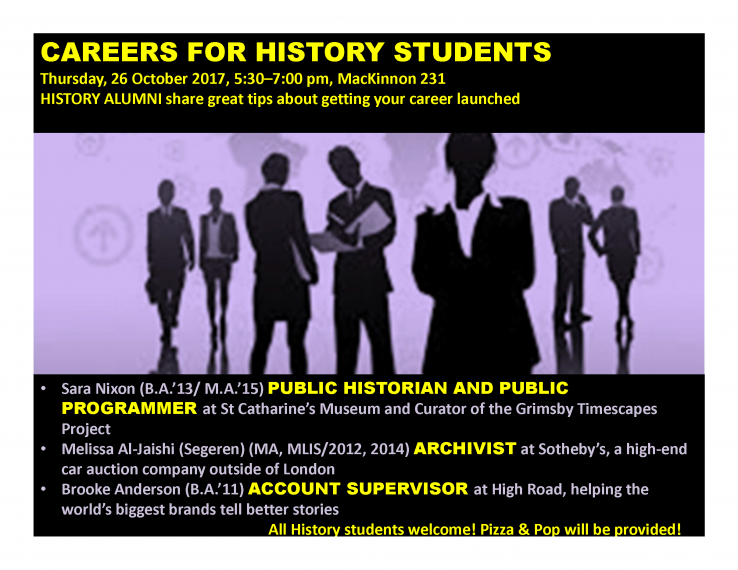 Careers for History Students poster