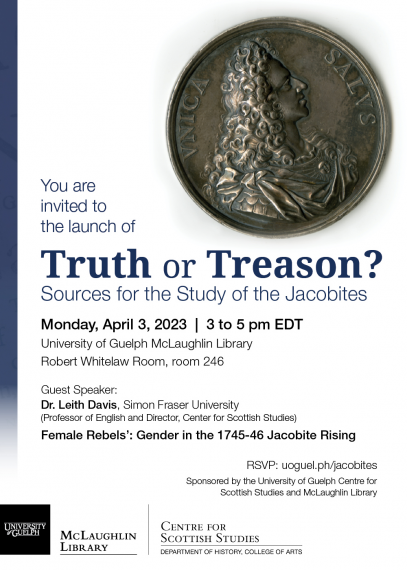 Truth or Treason Exhibit launch poster