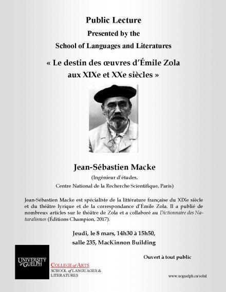 Public Lecture with Jean-Sébastien Macke