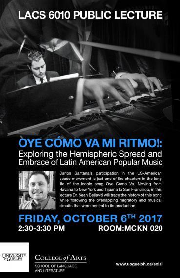 Public Lecture with Dr. Sean Bellaviti about Latin American Music