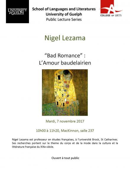 Nigel Lezama talking about Bad Romance (L'amour baudelairien)
