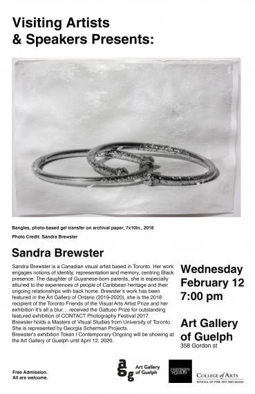 Poster of Visiting Artists & Speakers Talk: Sandra Brewster