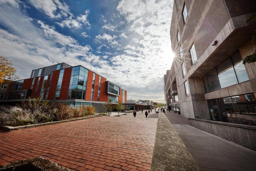 University of Guelph community members walking on campus