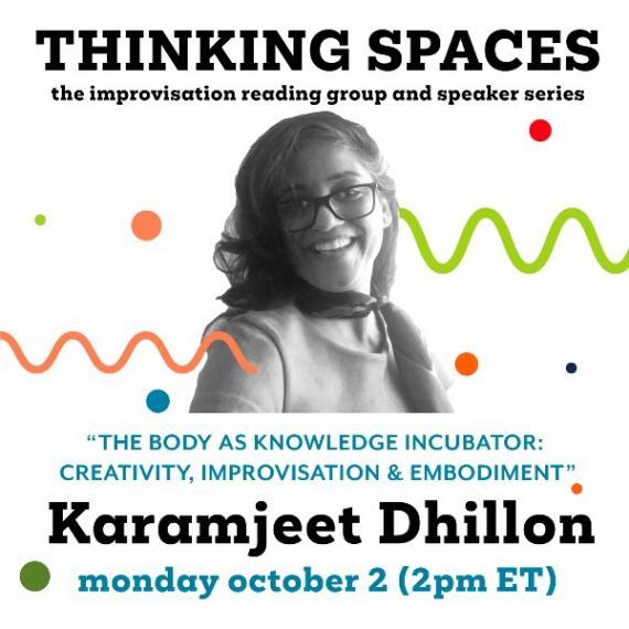 Dr. Karamjeet Dhillon smiling. Her name is below her image and below that is the date of the event: Monday October 2nd at 2pm.
