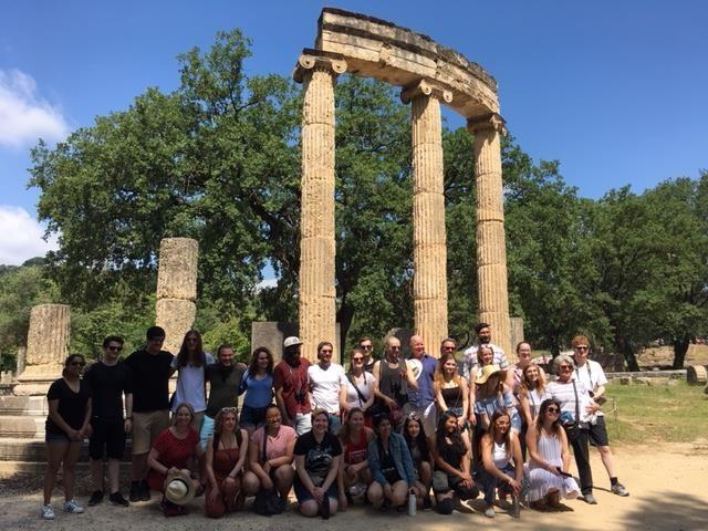 Group picture in front of Philippeion at Olympia