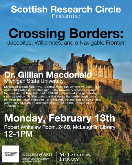Scottish Studies Gillian Macdonald poster Jan. 2023
