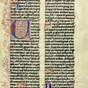 Flourished initial in the Breviary